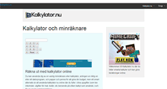Desktop Screenshot of kalkylator.nu