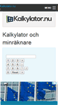 Mobile Screenshot of kalkylator.nu
